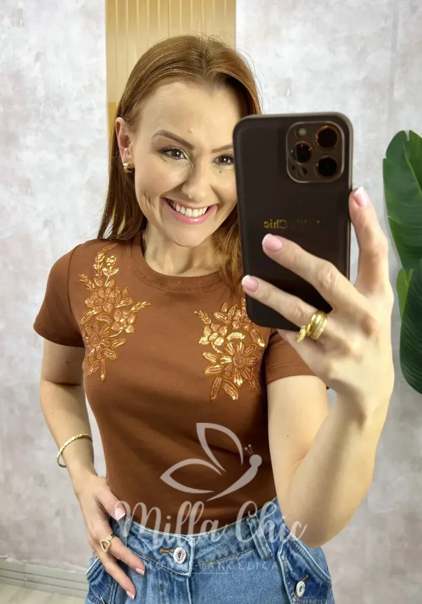 Blusa Elis – Marrom - Image 3