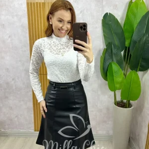 Blusa Encanto em renda – Branca
