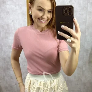 Blusa Magnólia Em Tule – Rosa